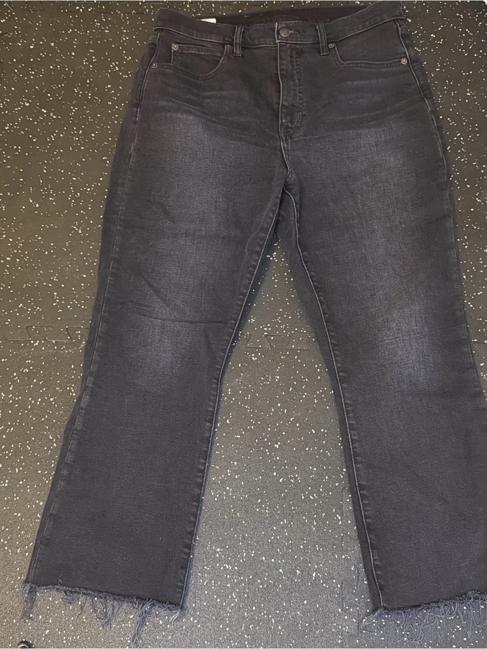GAP High Rise Kick Fit Black Washed Jeans